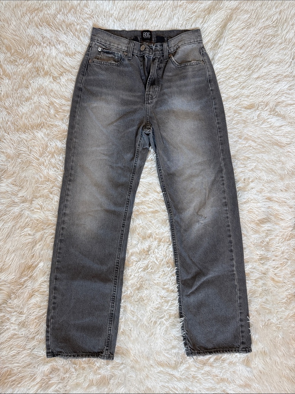 BDG Women’s Cowboy Washed Gray Straight Jeans